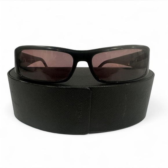 Prada Black Rectangular Sunglasses